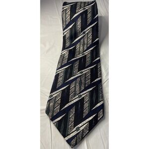 Men's L' HOMME Strong Geometric Design‎ 100% Silk Made In Costa Rica Tie